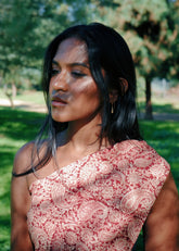 Brick Red Paisley - Kalamkari Cotton Bandana