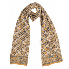 The Juhu Shoreline - Hand Block Printed Scarf