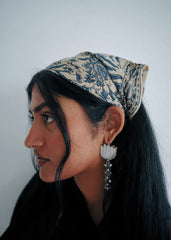 Cobra Lily - Kalamkari Cotton Bandana
