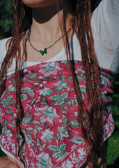 Venus Flytrap - Kalamkari Cotton Bandana