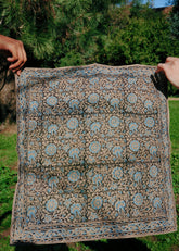 Saphire Orchids - Kalamkari Cotton Bandana