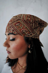 Cotton Rose - Kalamkari Cotton Bandana