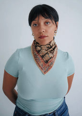 Papaya Patch - Kalamkari Cotton Bandana