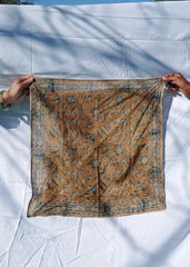 Sapphire Bloom - Kalamkari Cotton Bandana