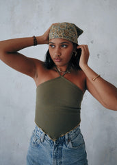 Gardenia Bell - Kalamkari Cotton Bandana