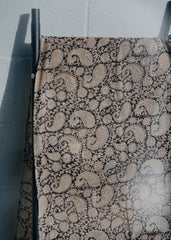 Charcoal Paisley - Hand Block Printed Scarf (600-008)