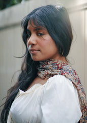 Ruby Tortoise Shell - Hand Block Printed Scarf (600-073)