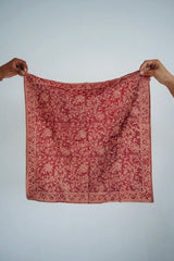 Crimson Twist - Kalamkari Cotton Bandana