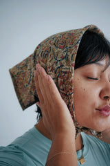 Rosary - Kalamkari Cotton Bandana (KK1472)