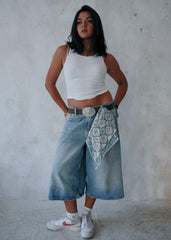 Under the Mistletoe - Hand Block Printed Cotton Bandana