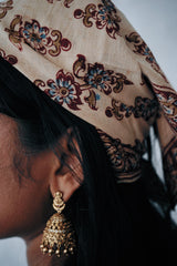 Petal Staircase - Kalamkari Cotton Bandana