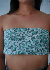 Viridian Cotton - Block Printed Cotton Bandana
