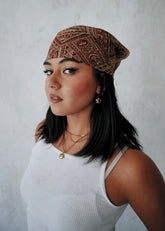 Cotton Rose - Kalamkari Cotton Bandana