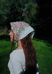Spring Rose Garden - Block Printed Cotton Bandana