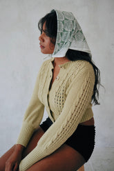 Banana Leaf - Hand Block Printed Cotton Bandana