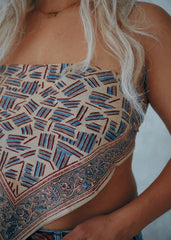 Mayan Scratch - Kalamkari Cotton Bandana