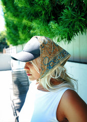 Seaside Garden - Kalamkari Cotton Bandana