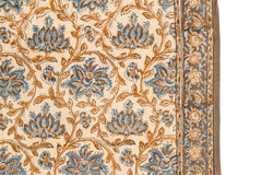 Lotus Eye - Hand Block Printed Scarf (600-058)