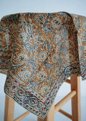 Ivory Eyelet - Kalamkari Cotton Bandana