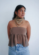 Vegetable Garden - Kalamkari Cotton Bandana