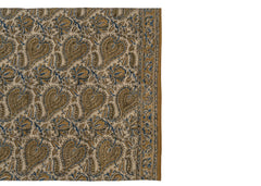 Medallion Yellow Gardens - Hand Block Printed Scarf (600-068)