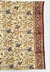 Banana Orchid - Hand Block Printed Scarf (600-076)