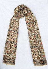 Water Color Sunflowers - Hand Block Printed Scarf (600-079)