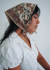 Jackfruit Garden - Kalamkari Cotton Bandana