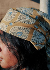 Teardrop Garden - Kalamkari Cotton Bandana