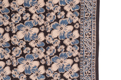 Water Colored Orchids - Hand Block Printed Scarf (600-062)