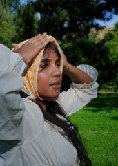 Marigold Pandaga - Block Printed Cotton Bandana