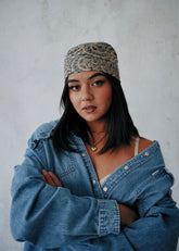 Swirling Feathers - Kalamkari Cotton Bandana