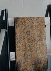 Golden Burst - Hand Block Printed Scarf (600-031)