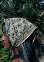 Blue Jay - Kalamkari Cotton Bandana