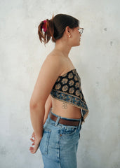 Indigo Ornaments - Kalamkari Cotton Bandana