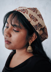 Petal Staircase - Kalamkari Cotton Bandana
