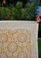 Marigold Pandaga - Block Printed Cotton Bandana