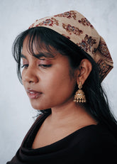Petal Staircase - Kalamkari Cotton Bandana