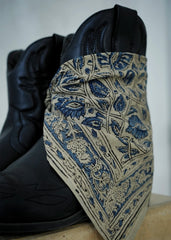 Indigo Bundles - Kalamkari Cotton Bandana