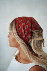 Artichoke Heart - Kalamkari Cotton Bandana