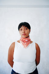 Tiger Lily - Hand Block Printed Cotton Bandana