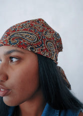 Sun Bleached Brick - Kalamkari Cotton Bandana