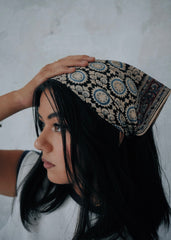 Blue Moon - Kalamkari Cotton Bandana