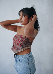 Red Weed - Kalamkari Cotton Bandana