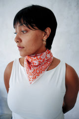 Tiger Lily - Hand Block Printed Cotton Bandana