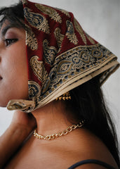 Fishing Line - Kalamkari Cotton Bandana
