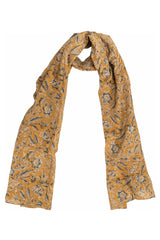 Golden Burst - Hand Block Printed Scarf