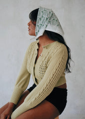 Banana Leaf - Hand Block Printed Cotton Bandana