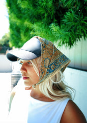 Seaside Garden - Kalamkari Cotton Bandana