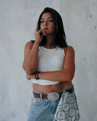 Under the Mistletoe - Hand Block Printed Cotton Bandana